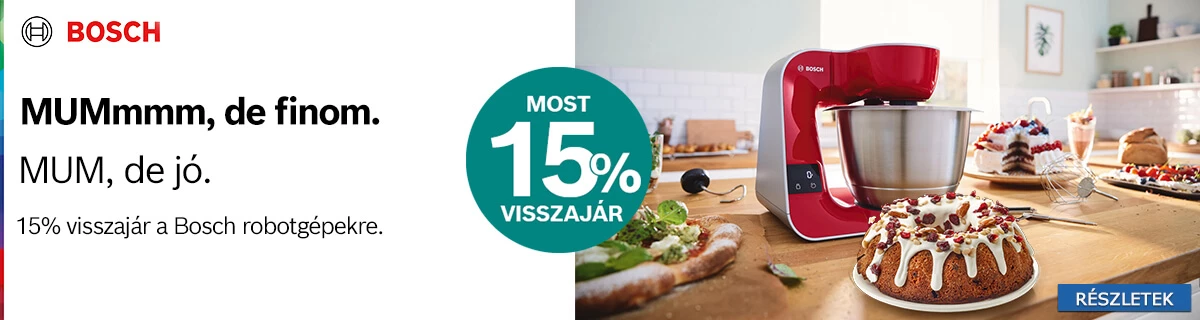 Pénzvisszatérítés Bosch robotgépekhez