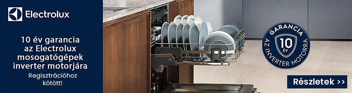 Mosógatógép 10 év garancia