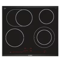   Bosch PKN675DP1D Beépíthető Kerámia főzőlap Fém keretes, 8600 W, Érintőszenzoros, Gyerekzár, Booster funkció, 3 fázisra köthető