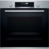 Bosch HBG579BS0 - ÚJRACSOMAGOLT - Beépíthető Sütő 13 funkcióval,71 L,Teleszkópos sütősín nélkül,Pirolitikus