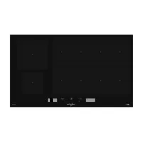   Whirlpool SMP 9010 C/NE/IXL Beépíthető Indukciós főzőlap Keret nélküli,10000 W,Érintőszenzoros,Gyerekzár,3 fázisra köthető