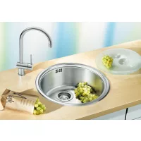 Blanco RONDOSOL mos.natúr 1 1/2" lef.Rozsdamentes mosogatótál (525317)