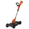 Black and Decker BESTA530CM-QS +5 ÉV Garanciával*, Szegélynyíró+fűnyíró dekk 2 magasságállítással