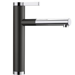   Blanco LINEE-S Silgránit-K Fekete színű-K Gránit - króm csaptelep (526171)