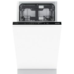   Gorenje GV583C10 Beépíthető mosogatógép, 10 teríték,8 L,5 prog.,42 dB,C,Felső evőeszk.,45 cm,Digit.kijelző, Autom.ajtónyit.