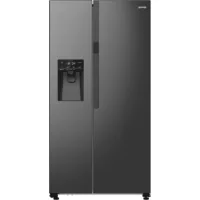   Gorenje NRR9185ESBXL Side-by-side hűtőszekrény E Energiaosztály, Hűtő: 376L, Fagyasztó: 190L, Nofrost, Zajszint: 39 dB, Szél: 91.5 cm, Mag: 178.6 cm, Mély: 69.8 cm, Digitális kijelzővel