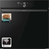 Gorenje GO66E PIZZA 350C Beépíthető Gőzsütő 23 funkcióval, Digit. Kijelzővel, 77 L, Teleszkópos sütősín, Öntisztító funkció: Könnyen tisztítható