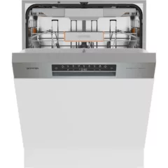   Gorenje GI673A91X Beépíthető mosogatógép, 16 teríték, 9.6 L,7 prog.,42 dB, A, Felső evőeszköz tartó tálca.,60 cm,Digit.kijelző, Autom.ajtónyitás