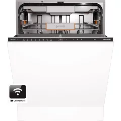   Gorenje GV693A65AD Beépíthető mosogatógép, 16 teríték,9.5 L,8 prog.,38 dB,A,Felső evőeszk.,60 cm,Digit.kijelző, Autom.ajtónyit.