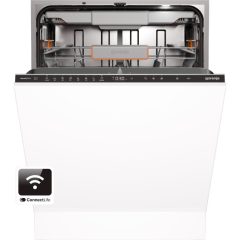   Gorenje GV673A66 Beépíthető mosogatógép, 16 teríték,9.5 L,8 prog.,41 dB,A,Felső evőeszk.,60 cm,Digit.kijelző, Autom.ajtónyit.