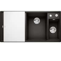 Blanco AXIA III 6S Silgránit jobbos Fekete színű üveg tart.Gránit mosogatótál (525850)
