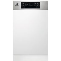   Electrolux EEM43300IX Beépíthető mosogatógép, 10 teríték,9.9 L,8 prog.,44 dB,D,Felső evőeszk.,45 cm,Digit.kijelző, Autom.ajtónyit.