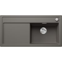 Blanco ZENAR XL 6S Silgránit Vulkánszürke színű-EXC jobbos fa tart.Gránit mosogatótál (527371)