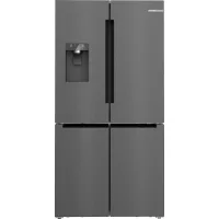   Bosch KFI96AXEA Többajtós Alulfagyasztós hűtőszekrény E Energiaosztály, Hűtő: 375L, Fagyasztó: 199L, Nofrost, Zajszint: 39 dB, Szél: 90.5 cm, Mag: 183 cm, Mély: 73.1 cm, Digitális kijelzővel