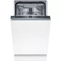   Bosch SPV2HMX42E Beépíthető mosogatógép, 10 teríték,9.5 L,5 prog.,46 dB,E,Felső evőeszk.,45 cm,Digit.kijelző, Autom.ajtónyit.nélkül