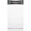 Bosch SPI4HMS49E Beépíthető mosogatógép, 10 teríték,9.5 L,6 prog.,44 dB,E,Felső evőeszk.,45 cm,Digit.kijelző, Autom.ajtónyit.nélkül