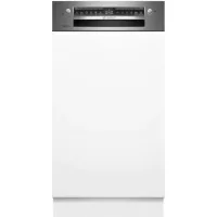  Bosch SPI4HMS49E Beépíthető mosogatógép, 10 teríték,9.5 L,6 prog.,44 dB,E,Felső evőeszk.,45 cm,Digit.kijelző, Autom.ajtónyit.nélkül