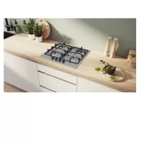Bosch PCQ7A5I90 Beépíthető Gáz főzőlap 75 cm Nemesacél Wok égő
