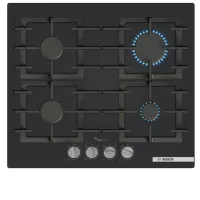 Bosch PRP6A6H40 Beépíthető Gáz főzőlap, fekete edzett üveglap ,Serie8,Home Connect & Hob-Hood Control,60cm 