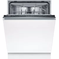   Bosch SMV25EX02E Beépíthető mosogatógép, bútorlap nélkül 13 teríték, 9.5 L fogyasztás, 5 program,  48 dB zajszint, E energia, Felső evőeszköztartó , 60 cm, Digit. kijelző nélkül, Automata ajtónyitás nélkül