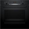 Bosch HQA574BB3 Beépíthető Sütő gőz funkcióval,71 L,Teleszkópos sütősín nélkül,Pirolitikus