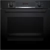 Bosch HQA574BB3 Beépíthető Sütő gőz funkcióval,71 L,Teleszkópos sütősín nélkül,Pirolitikus