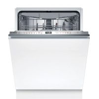   Bosch SMD6ECX12E Beépíthető mosogatógép, bútorlap nélkül 14 teríték, 9 L fogyasztás, 8 program,  42 db zajszint, A energiaosztály, Felső evőeszköztartó tálca, 60 cm, Digit. kijelző