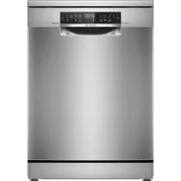   Bosch SMS8ECI02E Szabadonálló mosogatógép 14 teríték, 9 L fogyasztás, 8 program,  42 db zajszint, A energiaosztály, Felső evőeszköztartó tálca, 60 cm, Digit. kijelző