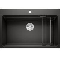 Blanco ETAGON 8-PD Fekete színű tart.Gránit mosogatótál (525893)