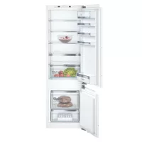   Bosch KIS87AFE0 Beépíthető Alulfagyasztós hűtőszekrény, E,209L/61L,Nofrost nélkül,36 dB,Szél: 56 cm,Mag: 177.5 cm,Mély: 55 cm
