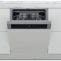   Whirlpool WBC 3C34 PF X Beépíthető mosogatógép, 14 teríték,9.5 L,8 prog.,44 dB,D,Felső evőeszk.,60 cm,Digit.kijelző, Autom.ajtónyit.