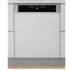 Whirlpool WBO 3O33 PL X Beépíthető mosogatógép, 14 teríték,9.5 L,11 prog.,43 dB,D,Felső evőeszk.,60 cm,Digit.kijelző, Autom.ajtónyit.