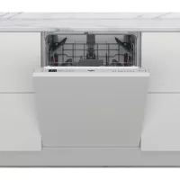 Whirlpool WI 7020 P Beépíthető mosogatógép, 14 teríték,9.5 L,8 prog.,46 dB,E,Alsó evőeszk.,60 cm,Digit.kijelző, Autom.ajtónyit.