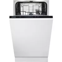   Gorenje GV520E15 Beépíthető mosogatógép, 9 teríték,9 L,5 prog.,47 dB,E,Alsó evőeszk.,45 cm, Autom.ajtónyit.nélkül