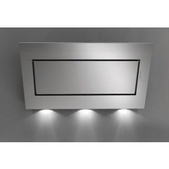 Falmec QUASAR EVO GLASS 90 T800 Fali páraelszívó szürke LED világítás  1 db motor, 750 m3/h,  48-60 dB zajszint,  90 cm széles,  B Energiaosztály