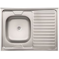 LIVINOX 120 60-as sorozat natúr balos Rozsdamentes mosogatótál (N-120BK)