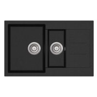   EVIDO Cubo 6S Compact Antracit színű Gránit mosogatótál (105574)