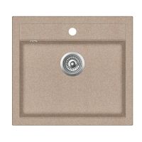 EVIDO Quadro 6 Avena színű Gránit mosogatótál (105723)