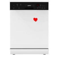   HOMEFORT HMGS0640W Szabadonálló mosogatógép 12 teríték, 11 L fogyasztás, 7 program,  47 db zajszint, E energiaosztály, Alsó evőeszköztartó kosár, 60 cm, Digit. kijelző