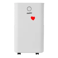   HOMEFORT HPMS12W Páramentesítő, 12 L/nap, Digitális kijelző, Gyerekzár, Időzítő, 2 L tartály, Telítettségjelző, Zajszint: 38 dB, Kivezethető cseppvíz