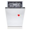 HOMEFORT HMGB0421B Beépíthető mosogatógép, bútorlap nélkül, 10 teríték, 9 L fogyasztás, 6 program,  47 dB zajszint, D energiaosztály, Felső evőeszköztartó , 45 cm