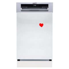 HOMEFORT HMGF0421DS Beépíthető mosogatógép, bútorlap nélkül, 10 teríték, 8.5 L fogyasztás, 8 program,  47 dB zajszint, D energiaosztály, Felső evőeszköztartó, 45 cm,  Digit. Kijelző