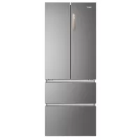   Haier HB17FPAAA Szabadon álló, 4 ajtós, No Frost, világítás LED, energiaosztály E, platina inox, Szé x Mé x Ma (mm) 700x675x190