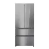 Haier HFW7720ENMB Szabadon álló, 4 ajtós, No Frost, világítás LED, energiaosztály E, Iconic Glass, Szé x Mé x Ma (mm) 830x635x1900