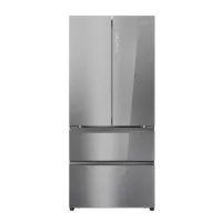   Haier HFW7720ENMB Szabadon álló, 4 ajtós, No Frost, világítás LED, energiaosztály E, Iconic Glass, Szé x Mé x Ma (mm) 830x635x1900