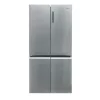 Haier HCR5919ENMM side by side hűtőszekrény, 4 ajtós, E energiaosztály, 643l (221+422), inverter, platina inox, total no frost