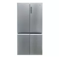   Haier HCR5919ENMM side by side hűtőszekrény, 4 ajtós, E energiaosztály, 643l (221+422), inverter, platina inox, total no frost