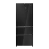 Haier HFR3718ENGB Szabadon álló, 4 ajtós, No Frost, világítás LED, energiaosztály E, fekete, Szé x Mé x Ma (mm) 700x688x1775