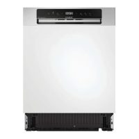   Candy CH 3C4F0S Beépíthető mosogatógép, 13 teríték,9.5 L,8 prog.,44 dB,C,Alsó evőeszk.,60 cm,Digit.kijelző, Autom.ajtónyit