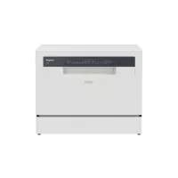   Candy CP 6E51LW Asztali mosogatógép, 6 teríték,6.5 L,5 prog.,51 dB,E,Alsó evőeszk.,Digit.kijelző, Autom.ajtónyit. nélkül